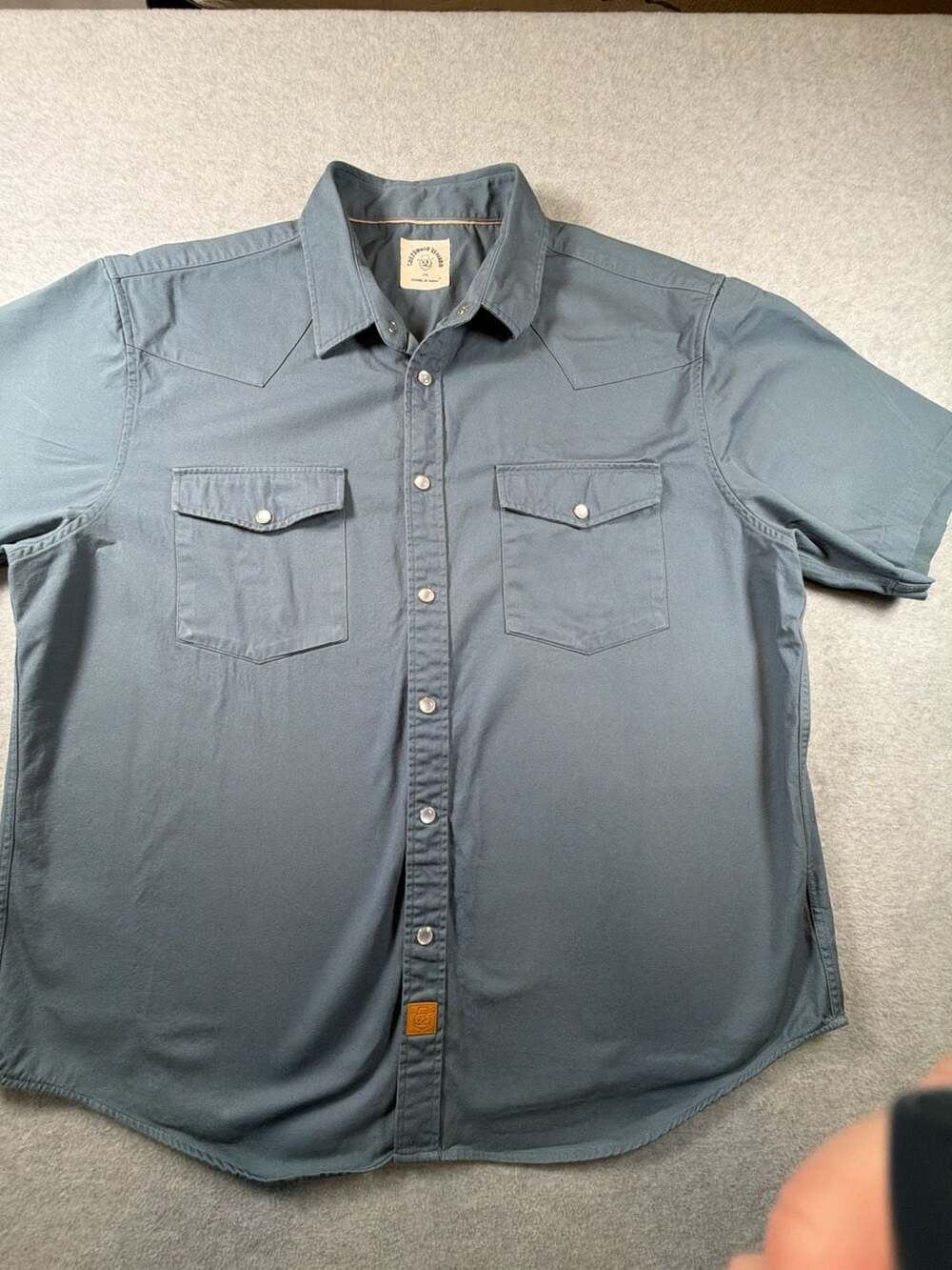 Dubinik Customized Version Men's Short Sleeve Western Pearl Snap Shirt 2XL